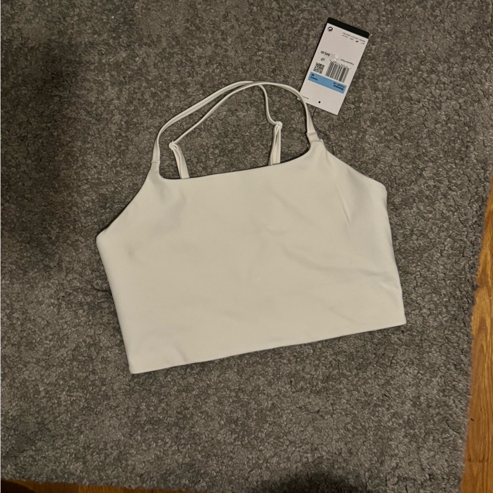 Nike White Strappy Tank Top